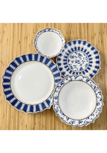 Mien Elizabeth London 24 Parça Florence Yemek Takımı El23a035 Beyaz