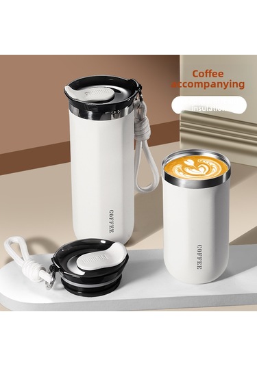 Fosenze 304 Paslanmaz Çelik Isı Yalıtımlı Kupa - 6-12 Saat Isı Tutma - 350-500ml - Siyah - Öğrenci & Kadınlar İçin Şık Kafe Fincanı Diğer