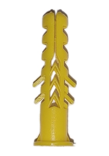 8 Mm Plastik Sarı Renkli Dübel 50 Adet