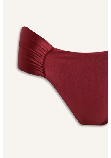 Defacto Regular Fit Saten Bikini Alt-fall İn Love E0399ax25smbr285 Bordo