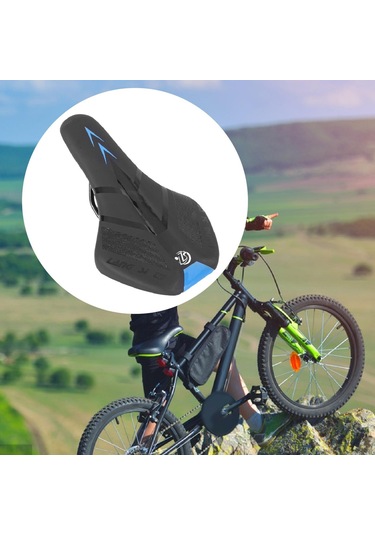 Suntek Çocuk Bisiklet Sele Evrensel Kaymaz Koltuk Minderi Mavi