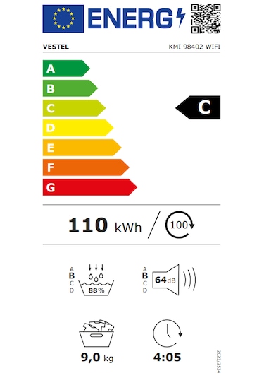Vestel KMI 98402 WIFI 9 KG Kurutma Makinesi