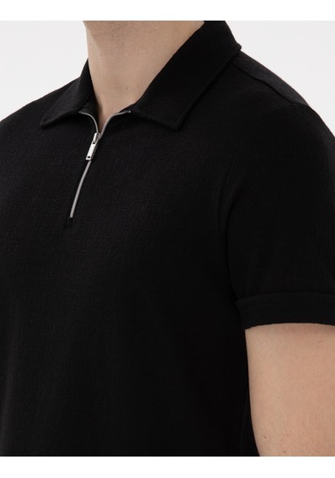 Pierre Cardin Erkek Siyah Tişört 50302586-vr046 Siyah