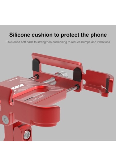 Gub P30 Alüminyum Bisiklet Telefon Tutucu Titanyum Rengi Titanyum Rengi