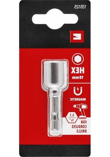 Manyetik Lokma Ucu, 10 Mm, Krom Vanadyum Çelik