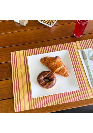 Alezy 569 Göreme Melamin Termostar Form Servis Tabak 21 Cm Beyaz