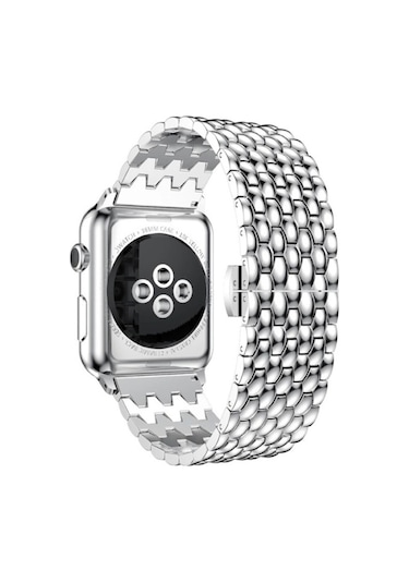 Dragon Ölçekli Doku Metal İzleme Bandı Ultra 49mm Ve Watch Ultra 2 49mm / Serisi 9 & 8 Ve 7 45mm / Se 3 & Se 2 & 6 & Se & 4 44mm / 3 & 2 & 1 42mm