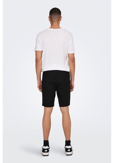 Only & Sons Only&sons Onslınus 0007 Cot Lın Sho Siyah Erkek Şort Siyah