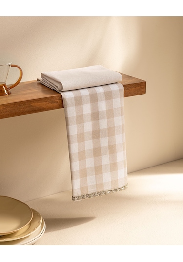 Carree 2'li Kopanakili Kurulama Bezi - Beyaz/bej 8684427202173 Çok Renkli