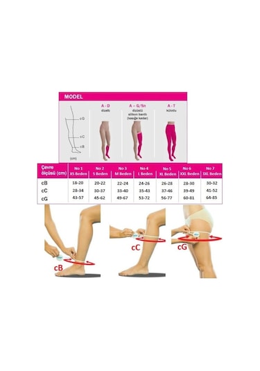 Case Diz Üstü Diz Üstü Varis Çorabı Erkek Kadın Orta Basınçlı Ccl2