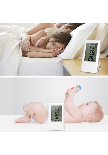 Mc501 Ayarlanabilir İç Mekan Termometresi Higrometre, Şarj Versiyonu