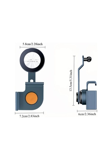 Honeybeeshop Yc26 P10s Plastik Model Araba Telefon Tutucu Alüminyum Taban Manyetik Navigasyon Braketi Titreşim Önleyici Tesla Model Y 3 Ekran Uyumlu