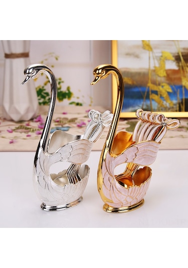 Gajeena Şık Avrupa Tarzı Kahve Kaşığı Ve Çatal Seti - Dayanıklı Ve Pratik Mutfak Aksesuarı