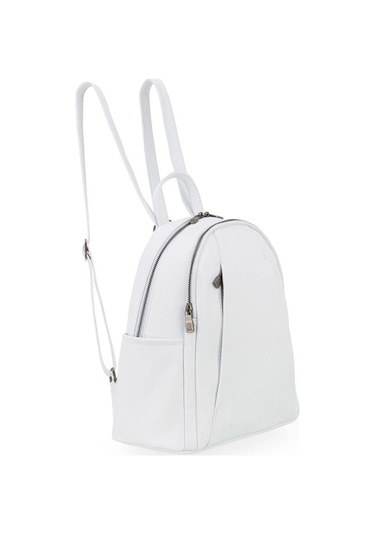 Bilik Deri Beyaz Rölax Deri Kadın Sırt Çantası Blm01 9550 Beyaz Rölax Deri Beyaz