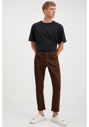 Antonıa Erkek Tappared Fit Boru Paça Kalın Dokulu Esnek Yapılı Magic Denim Kot Acı Kahve Jeans Antonıa Erkek Tappared Fit Boru Paça Kalın Dokulu Esnek Yapılı Magic Denim Kot Acı Kahve Jeans