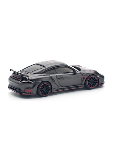 Pop Race 1/64 Porsche 992 Stinger Gtr Carbon Edition - Kırmızı Çizgili / Pr640192