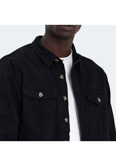 The Crow PETER Erkek  Siyah Gömlek