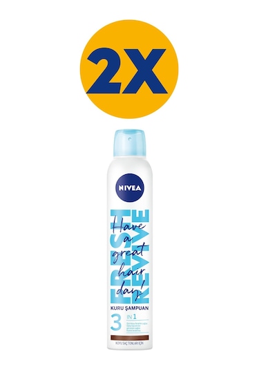 Nivea Koyu Saç Tonları İçin Kuru Şampuan 2 x 200 ML