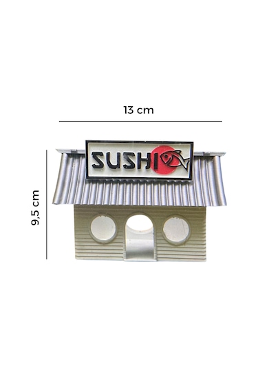 Sushi Evi-akvaryum Dekoru-gri Csıfhılvhsf, One Size