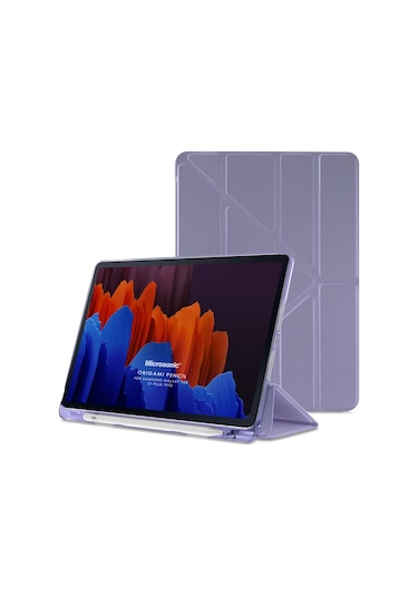 Microsonic Samsung Galaxy Uyumlu Tab S10 Plus X820 Kılıf Origami Pencil Tablet Kılıfı