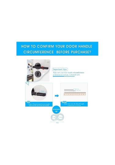 Fosenze 10 Adet Şeffaf Pvc Kapak, Kapı Kolu Gürültüyü Azaltıcı Ve Duvarı Korumalı Koruyucu