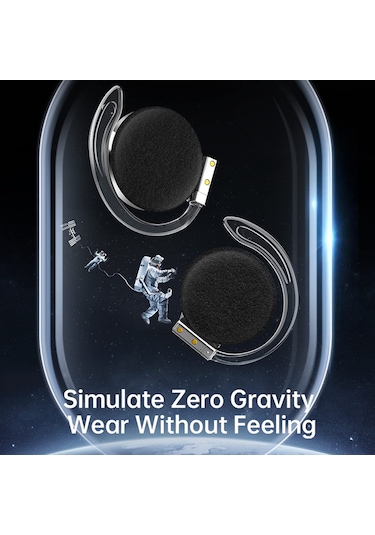 Geeksen F2 Spor Kulaklıkları: Bt 5.2, Döner Kulak Kanca, Enc Gürültü Engelleme, 50 Saat Çalma Süresi, Şarj Kutusu - Beyaz