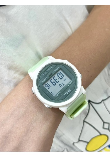 Penly Su Geçirmez Dijital Çocuk Kol Saati 219 Model Yeşil +4 Renk Kronometre-alarmlı 5atm