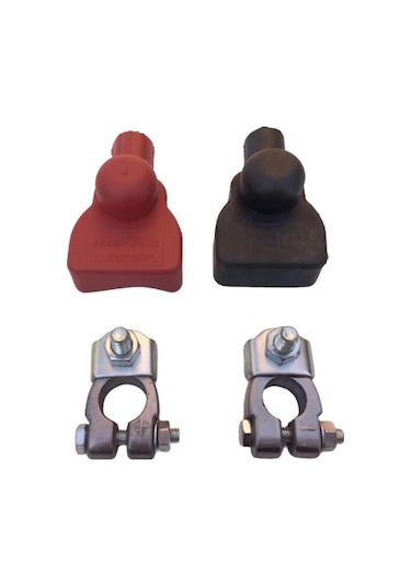 264 Gr 2 Takım Kurşun Akü Kutup Başı Otomotiv-marin Kapaklı