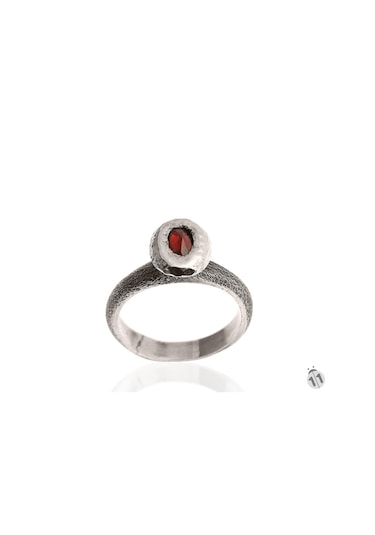 Mineral Takı Garnet Tasarım Yüzük (85680546)