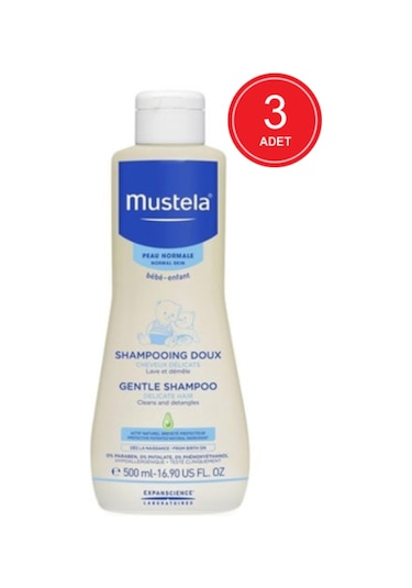 Mustela Gentle Bebek Şampuanı 3 x 500 ML