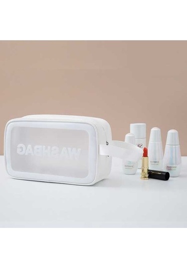 Wondernest 2 Adet Su Geçirmez Yüzme Ve Yıkama Çantası, Beyaz Renk, M Boy Çok Renkli