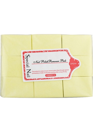 Mufunye Oje Çıkarıcı Havlu, Temizleme Pamuğu, Sarı, 700 Yaprak