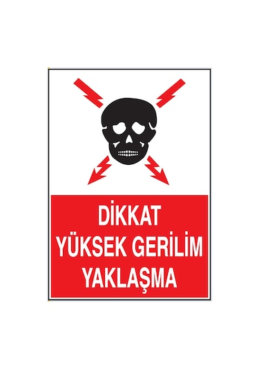 Fezzstore Dikkat Yüksek Gerilim Yaklaşma Ölçü 25 35 Dekote