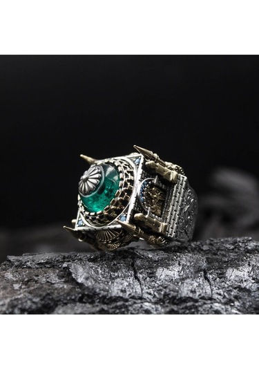 Islam Usta Tasarımı Yeni Çağ Gümüş Erkek Yüzük