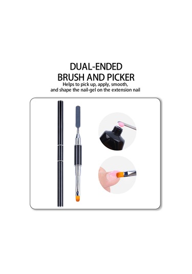 Reedark 132 Parça Tırnak Uzatma Seti: 120 Adet Farklı Boy Tırnak Formu, 10 Adet Tırnak Klembi, 1 Adet Çift Uçlu Fırça Ve 1 Adet Tırnak File