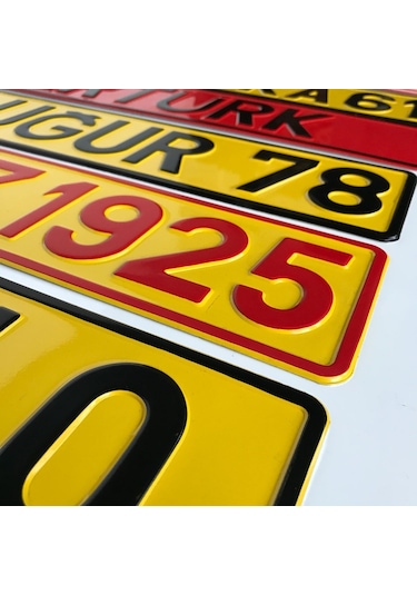 Dekor Plaka, Sari Plaka, Hediyelik Plaka, Özel Plaka 134472905