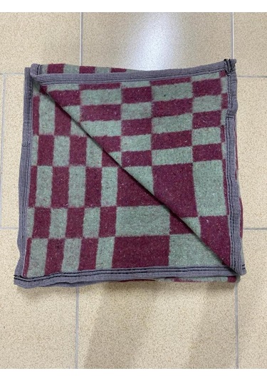 Battaniye Tek Kişilik Geometrik Yeşil