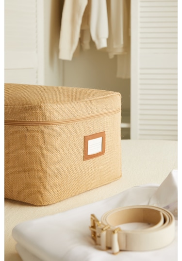 Ocean Home Textile 4'lü Jüt Hurç Set 2 Adet 30 x 22 x 18 / 2 Adet 52 x 28 x 21 cm