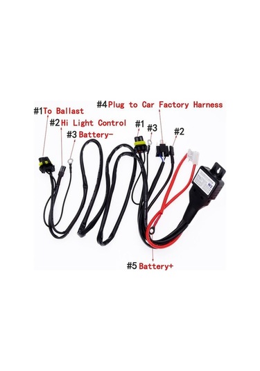 Novahub H4 H13 9007 Xenon Lamba Kablo Demeti Soketi, Hıd Kontrol Hattı Grubu, 5500 Kit Işık Huzmesi Değişim Işığı