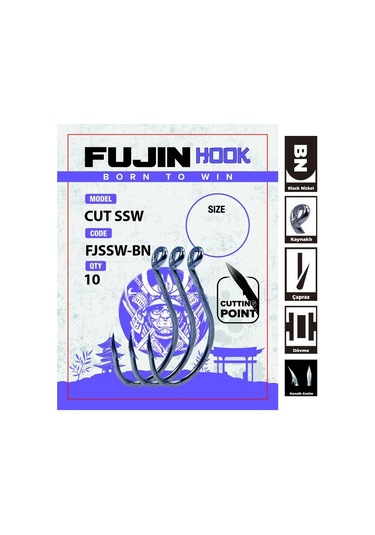 Fujin Cut Ssw Delikli Kaynaklı Çapraz Octopus Kancası - 4/0