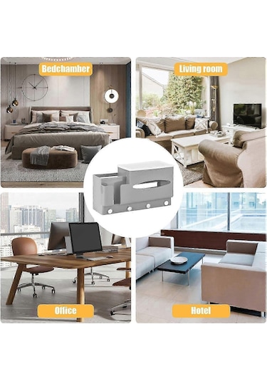 Yatak Başucu Düzenleyici Mendil, Çok Amaçlı Mendil Kutusu Tutucu, Yatak Odası İçin Delinmeyen Temiz Mendil Kutusu Masa Düzenleyici