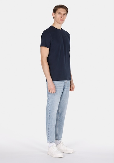 Colins Loose Tapered Fit Erkek Light İndigo Denim Jean Pantolon Cl1075019 Q1.v1 Dn44246 Denim