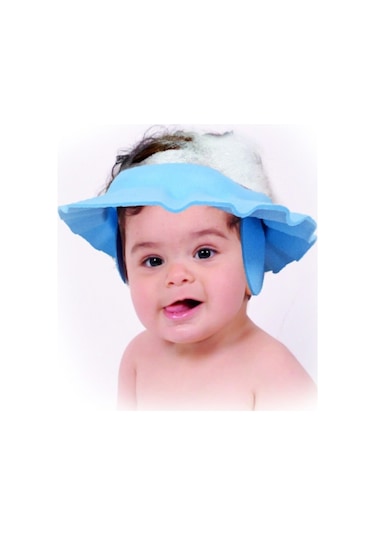 Sevi Bebe Naturel Fırça Tarak + Bebek Duş Başlığı Seti Mavi