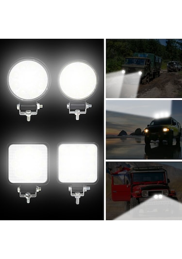 Shineyee Mini 14 Pırlakk 42w Dairesel Araç Led Çalışma Lambası - 10-35v Dc Diğer