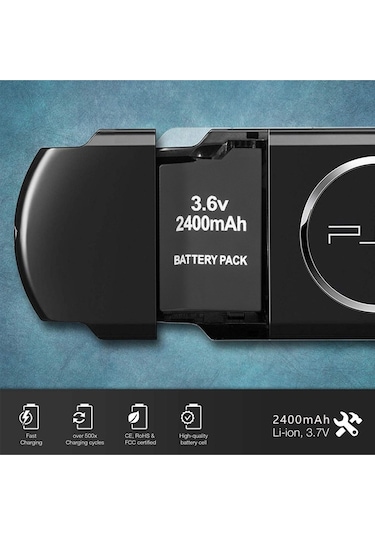 Psp 2000-3000 Uyumlu 2400mah Şarj Edilebilir Pil