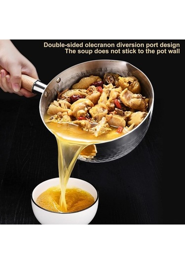 Novahub Paslanmaz Çelik Süt Tenceresi - Derin Tasarım, Yanmaz Sap, Gümüş Gümüş