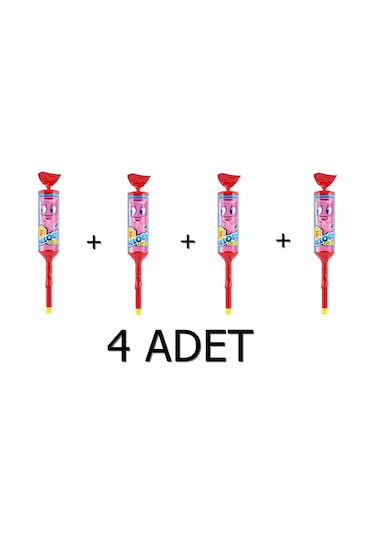Chupa Chups Melody Pops Düdüklü Lolipop Şeker Çilekli 4 x 15 G