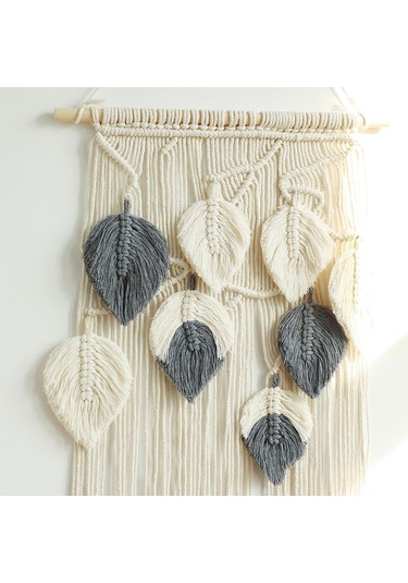 Homyl Makrome Goblen El Dokuma Püsküller Duvar Ev Dekorasyonu