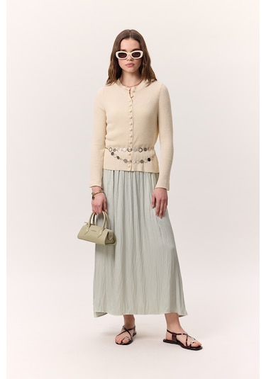 Crush Saten Etek Su Yeşili Su Yeşili