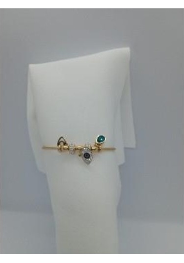 Stainless Steel Nazarlık Tasarımlı Çelik Bileklik